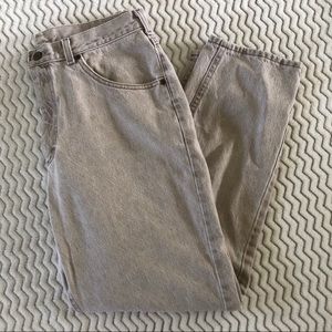 L.L. Bean Mens Vintage Jeans in Beige Sz 35x30